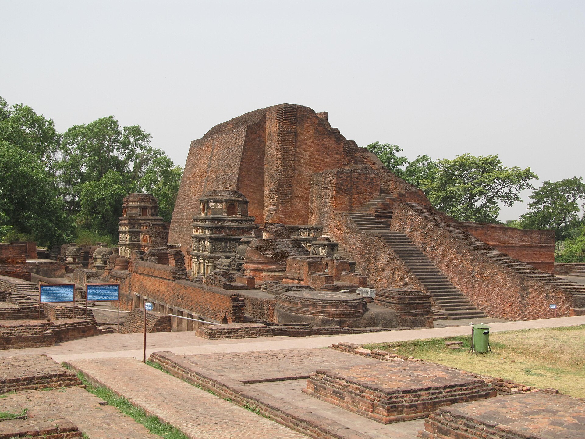 The brick ruins of Nālandā monastic university
